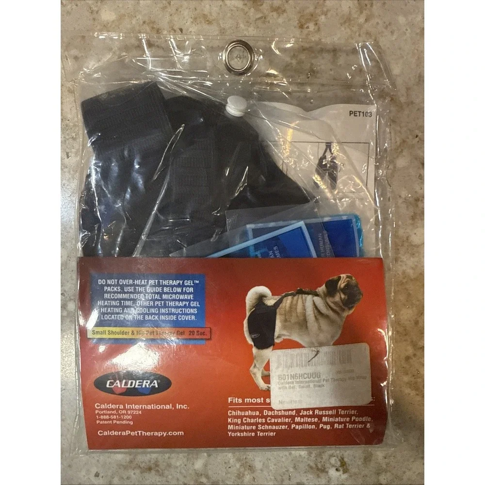 Caldera Pet Therapy Shoulder Pet Therapy Wrap with Therapy Gel‎ Small